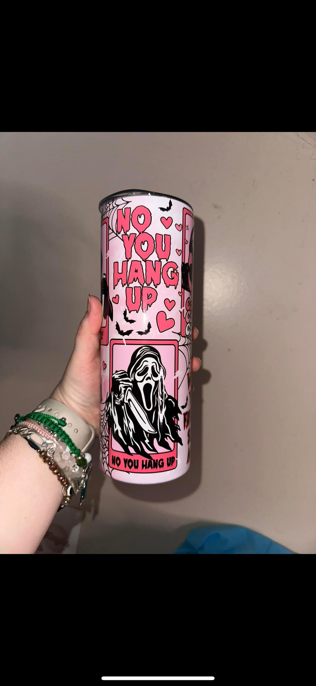 No you hang up  tumbler
