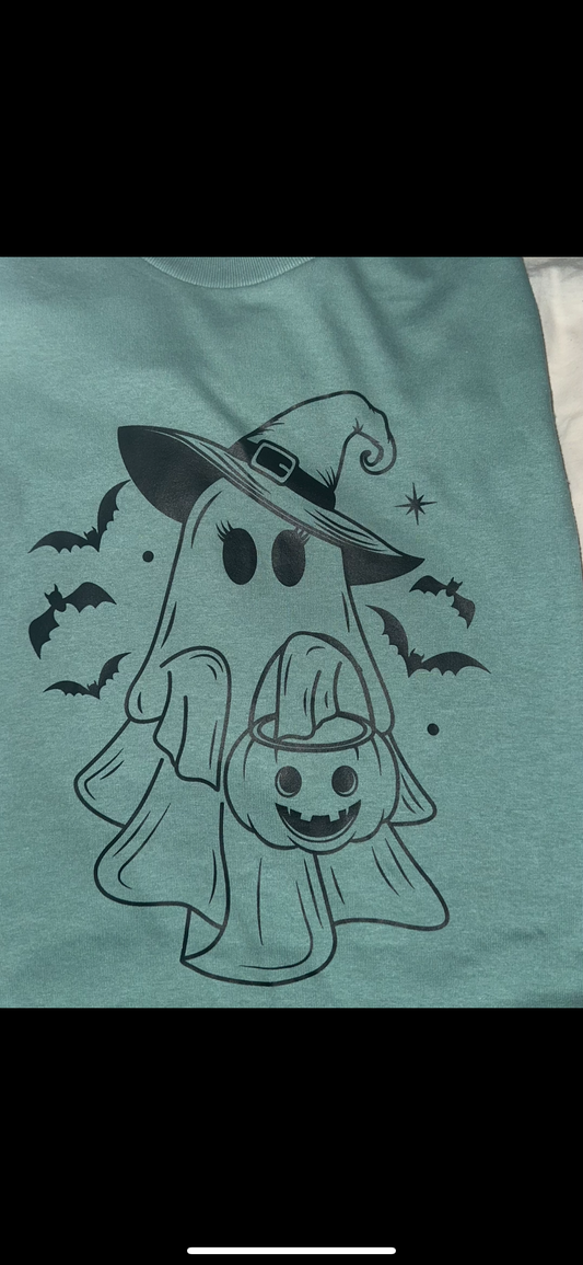 Spooky ghost Halloween Tee (XL)